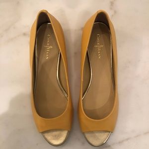 Cole Haan Peep Toe Flat 6.5